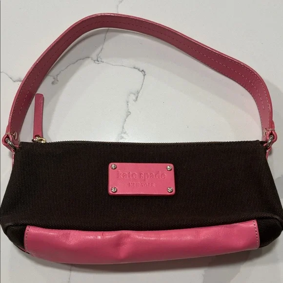 Kate Spade Pink and Brown Shoulder Bag - Picture 1 of 6